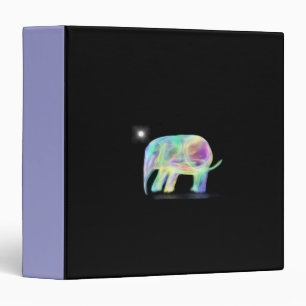 Neon Elephant Binder
