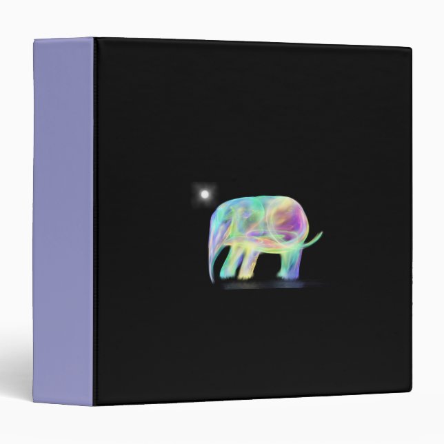 Neon Elephant Binder (Front/Spine)