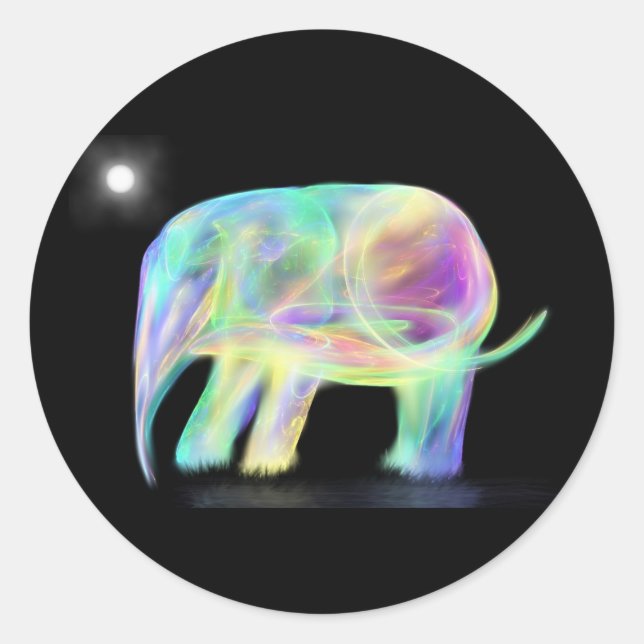 Neon Elephant Stickers (Front)