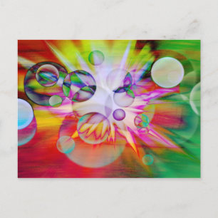 Neon Explosion Postcard
