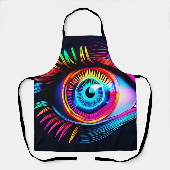 Neon Eye Dream Apron (Front)