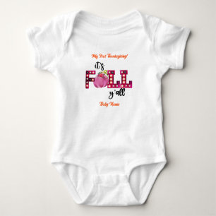 Neon Fall Autumn Customize Baby Bodysuit