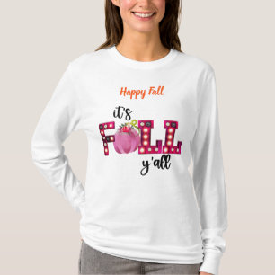 Neon Fall Autumn Customize Text T-Shirt