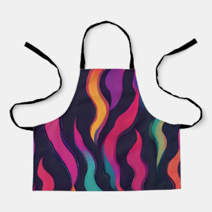 Neon Fire Flame Apron