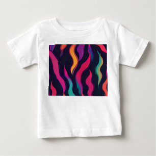 Neon Fire Flame Baby T-Shirt