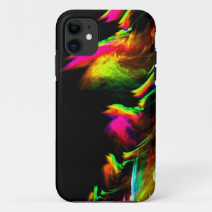 NEON Fire Multicolor Unique Abstract Art iPhone 11 Case