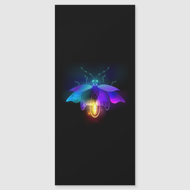 Neon Firefly on black (Front)