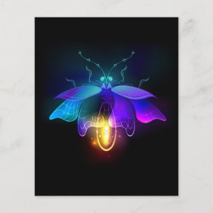 Neon Firefly on black
