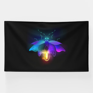Neon Firefly on black Banner