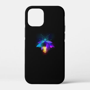 Neon Firefly on black iPhone 12 Mini Case