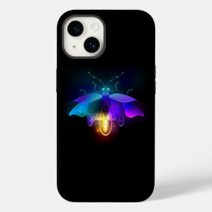 Neon Firefly on black Case-Mate iPhone 14 Case