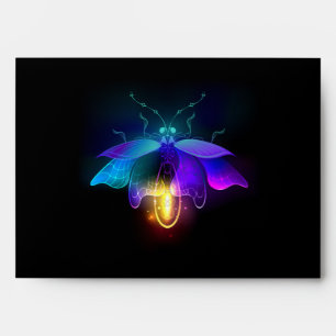 Neon Firefly on black Envelope