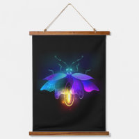 Neon Firefly on black