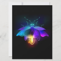 Neon Firefly on black