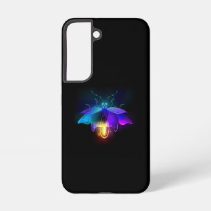 Neon Firefly on black Samsung Galaxy Case