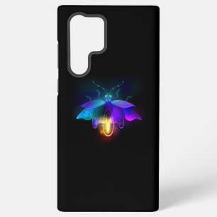 Neon Firefly on black Samsung Galaxy Case