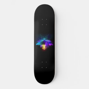 Neon Firefly on black Skateboard