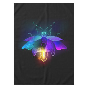 Neon Firefly on black Tablecloth