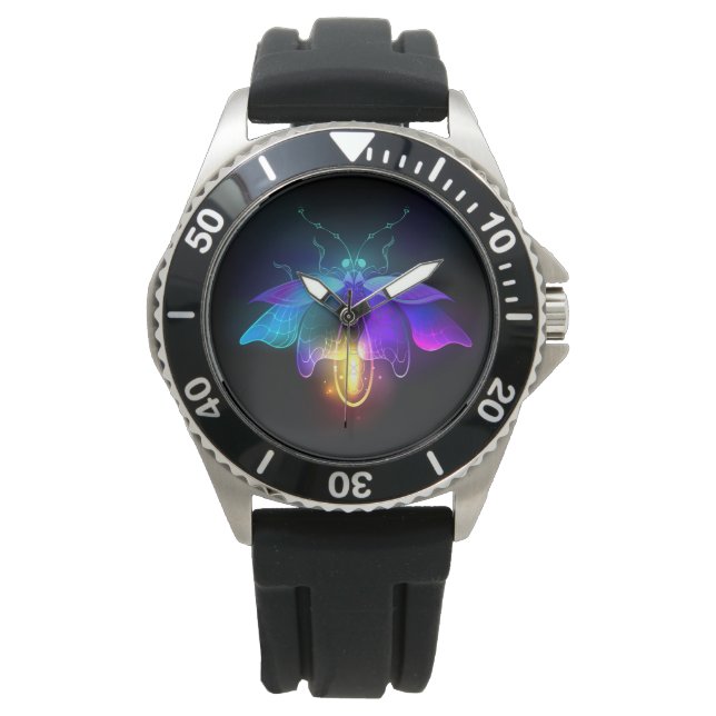 Neon Firefly on black Watch (Front)