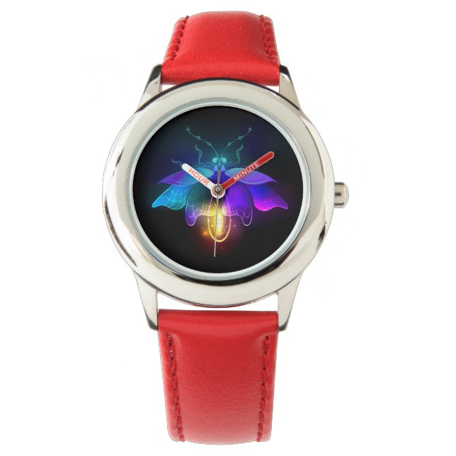 Neon Firefly on black Watch (Front)