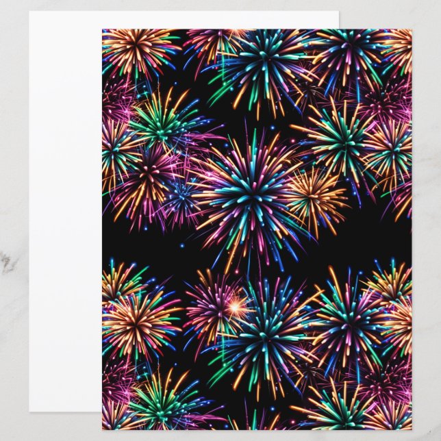 Neon Fireworks (Front/Back)