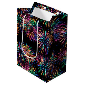 Neon Fireworks Medium Gift Bag
