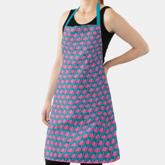 Neon Flamingos 2 Apron (Insitu)