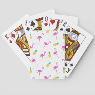 Neon Flamingos 2 Playing Cards