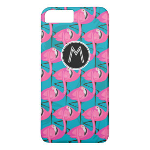 Neon Flamingos   Add Your Initial Case-Mate iPhone Case