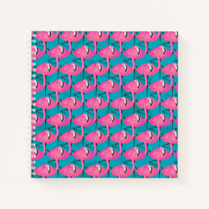Neon Flamingos Notebook