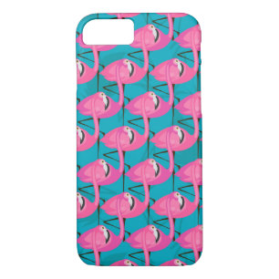Neon Flamingos Two iPhone 8/7 Case