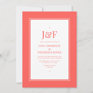 Neon Flare Wedding Invitation