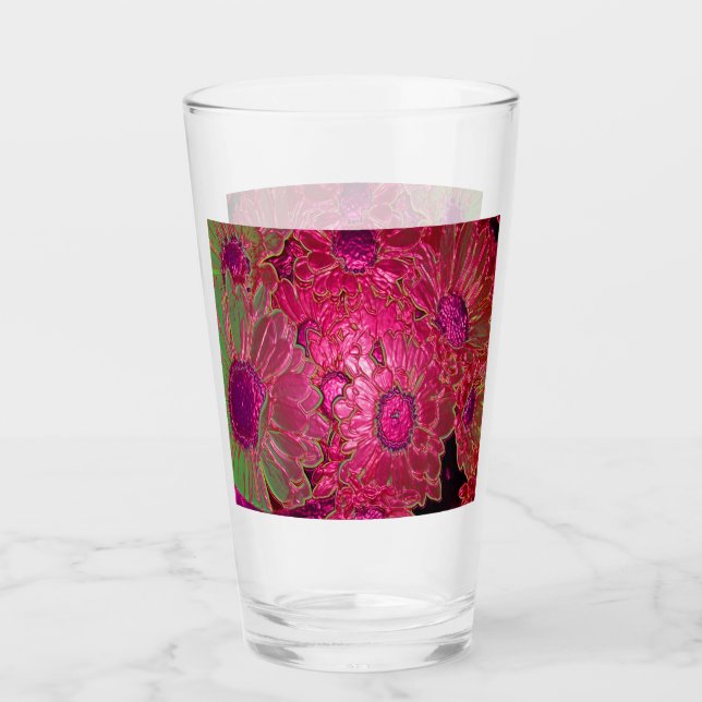 Neon Floral #1 Glass (Front)