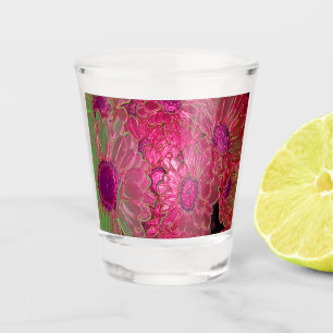 Neon Floral #1 Shot Glass
