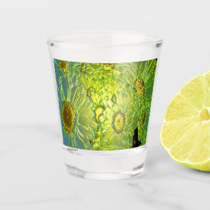 Neon Floral #3 Shot Glass