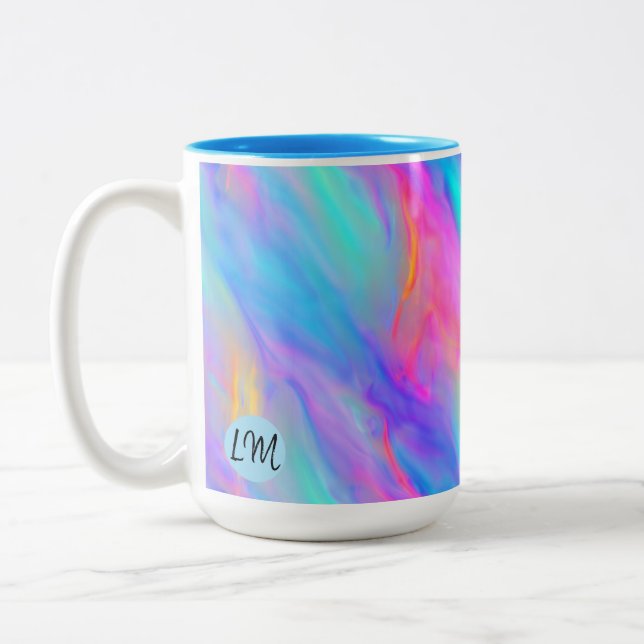 Neon Flow Personalized Mug (Left)