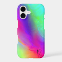 Neon Flow Personalized Phone Case