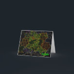 Neon Flower Whatever Holiday Card<br><div class="desc">Good for any occasion; says "Happy Whatever". Digital art ©Goldchick</div>