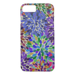 Neon Flowers iPhone case