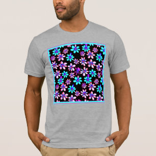 Neon Flowers Patterns Artwork. Buy Now T-Shirt