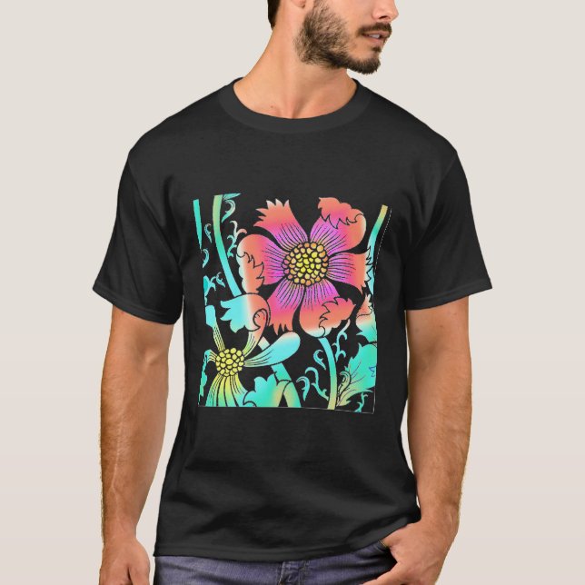 Neon Flowers T-Shirt (Front)