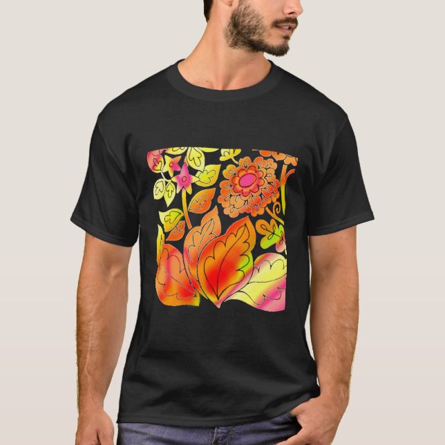 Neon Flowers T-Shirt (Front)