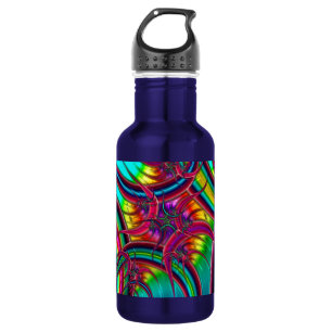 Neon Fractal 532 Ml Water Bottle