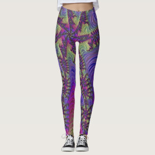 Neon Fractal Leggings