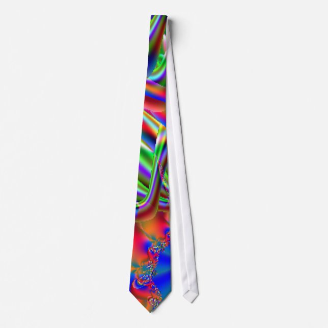 Neon Fractal Tie (Front)