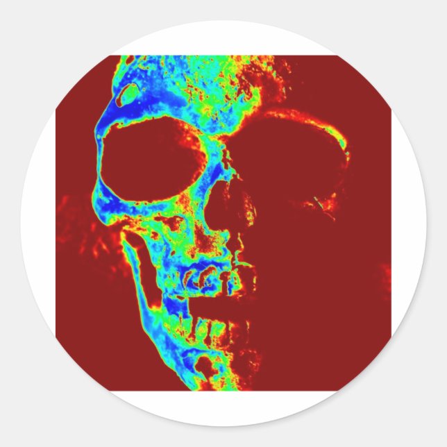 Neon Freddy Classic Round Sticker (Front)