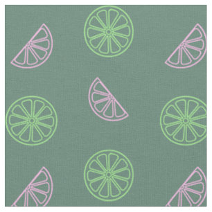 Neon Fruit Pattern Fabric