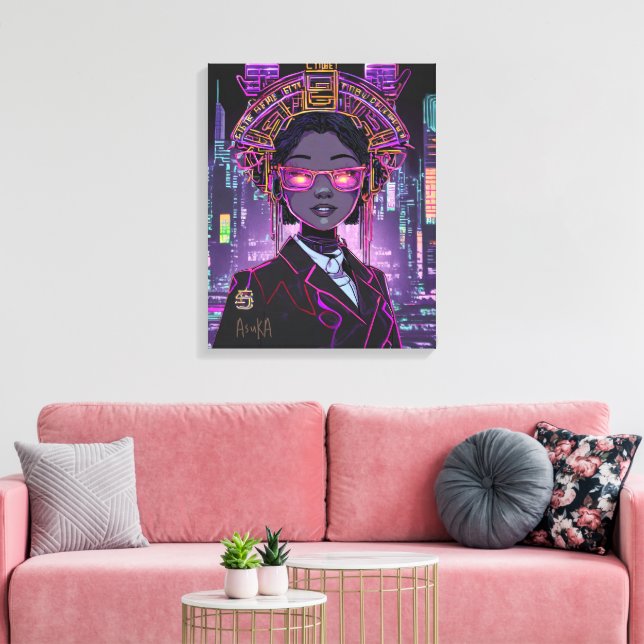 Neon Future ID1028 Canvas Print (Insitu(LivingRoom))