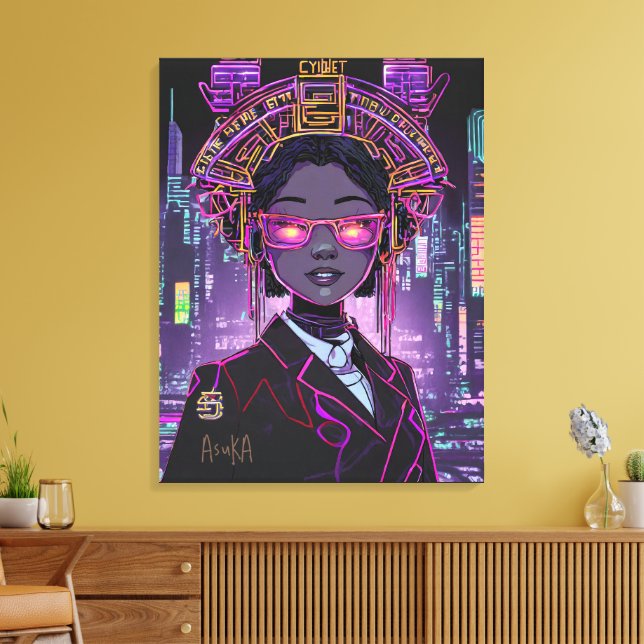 Neon Future ID1028 Canvas Print (Insitu(LivingRoom))