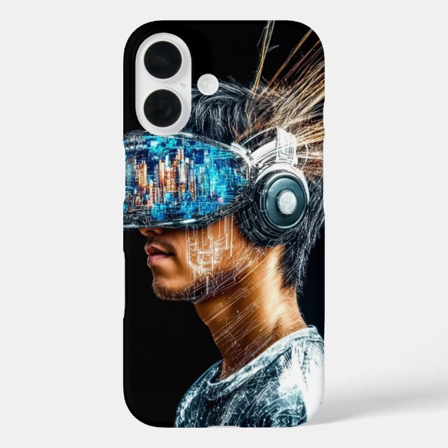 Neon Future Voyager Case-Mate iPhone Case (Back)